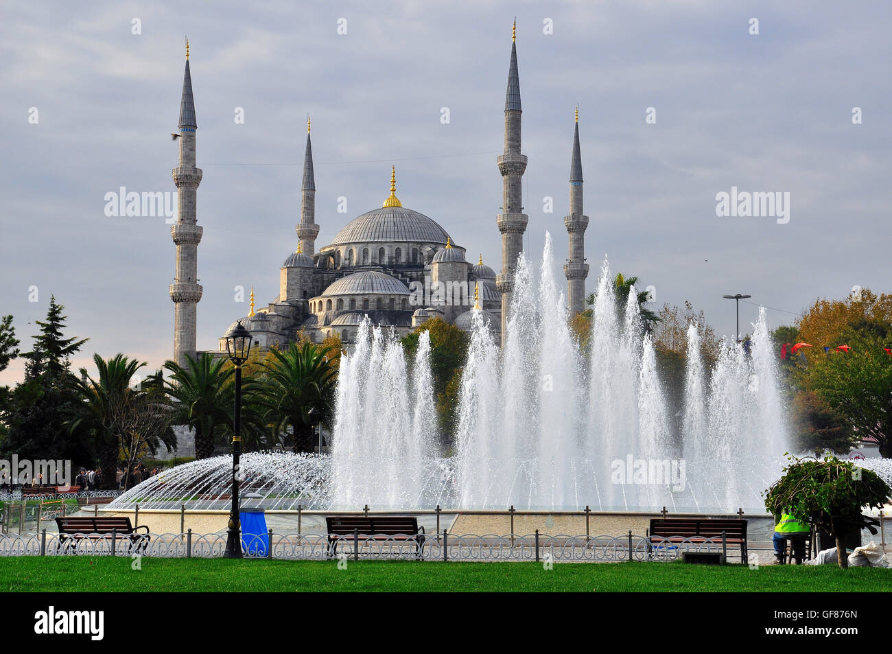Istanbul vista superiore, la capitale culturale della Turchia Foto Stock