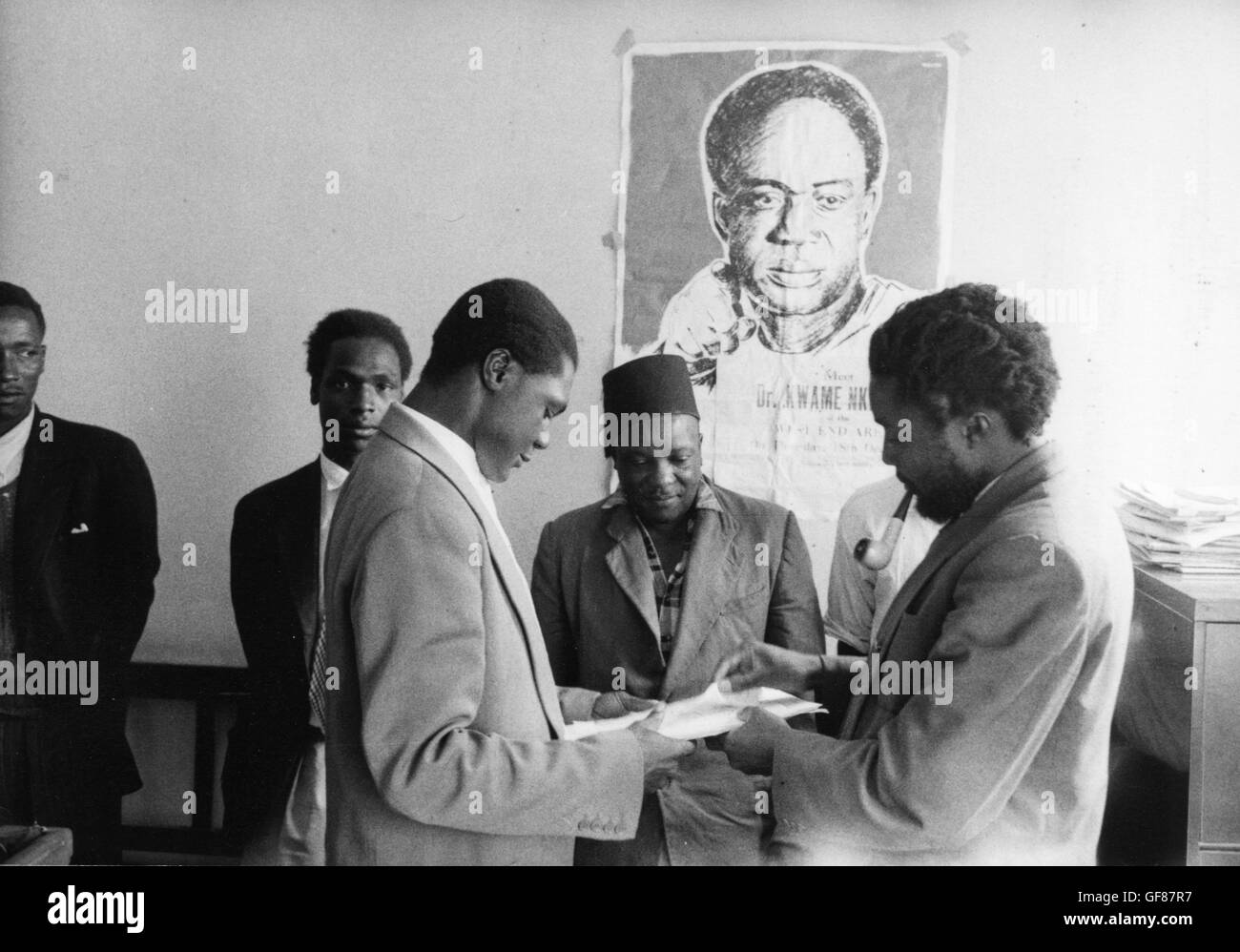 Tom Mboya, organizzatore della All-African popoli' Conferenza del 1958 Foto Stock