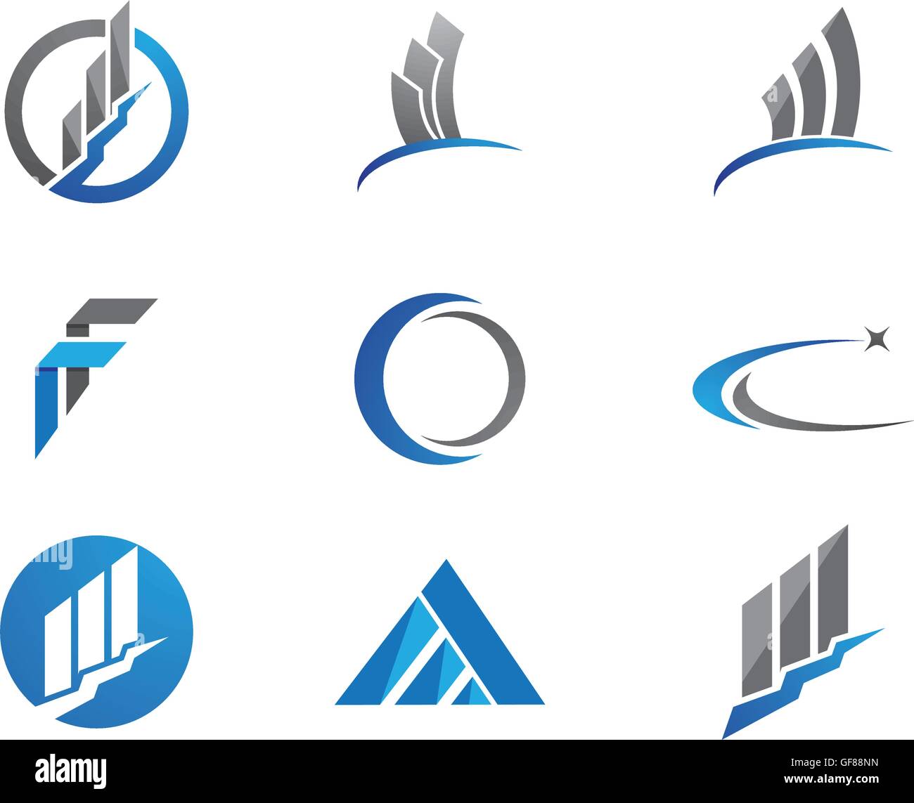 Finanza aziendale Logo Illustrazione Vettoriale