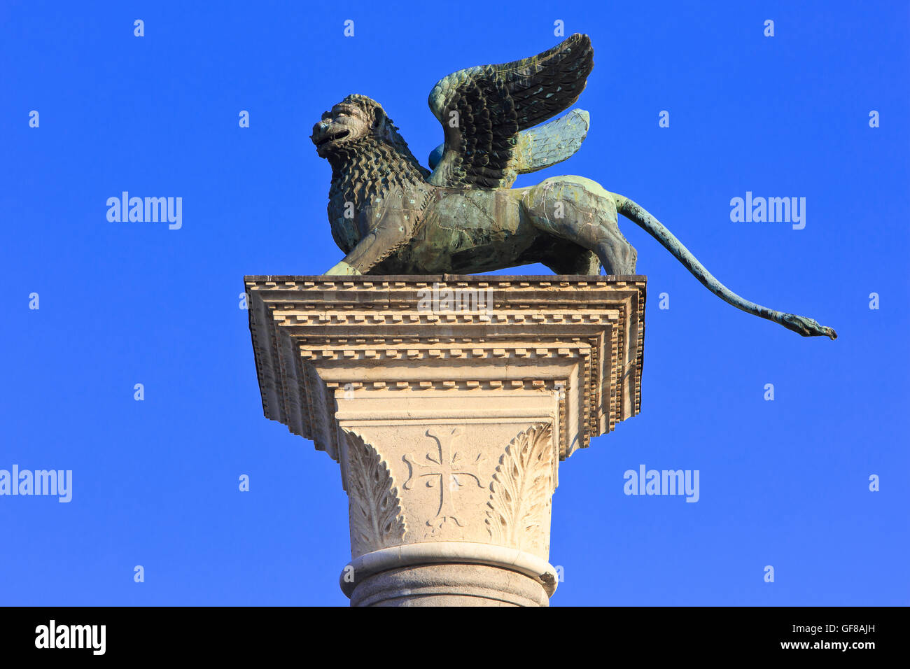 Il Leone di San Marco a Venezia, Italia Foto Stock
