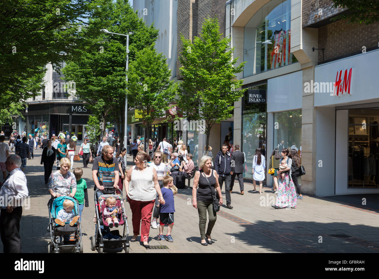 Il Lister Gate, Nottingham City Centre Foto Stock