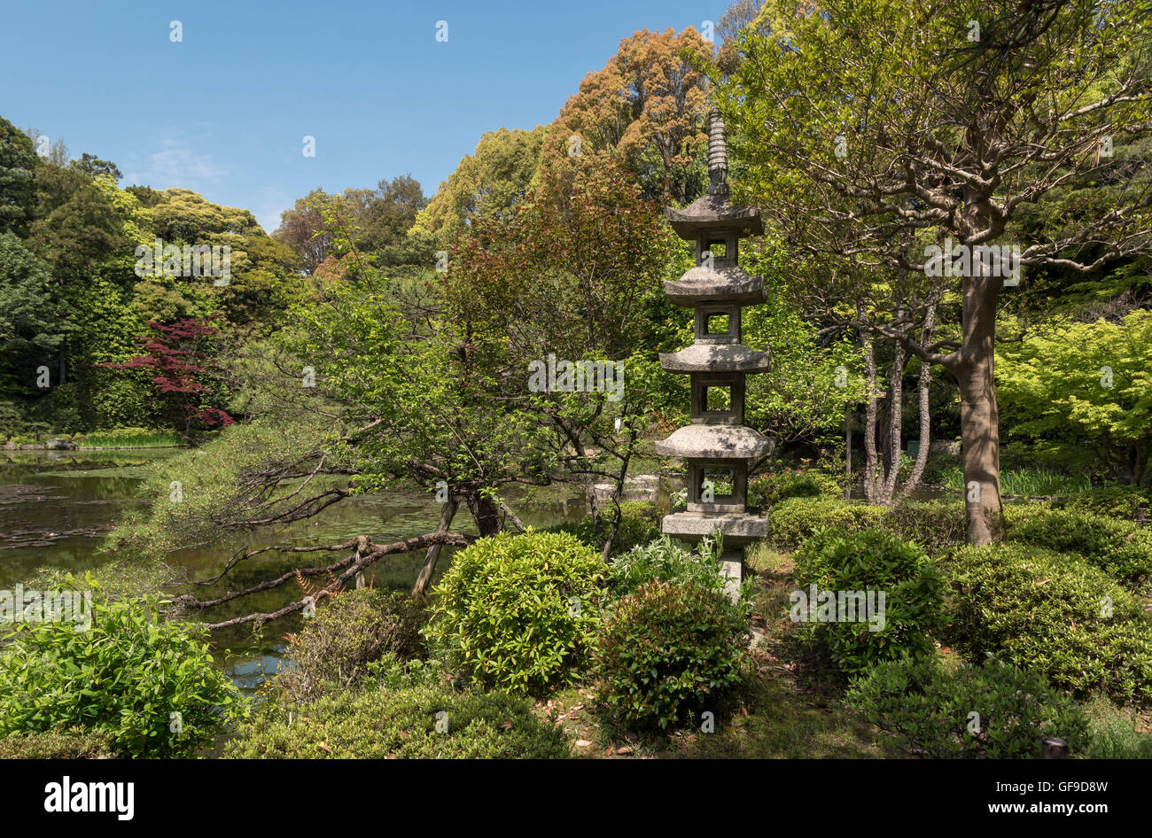 Giardini di Heian Jingu, Kyoto, Giappone Foto Stock