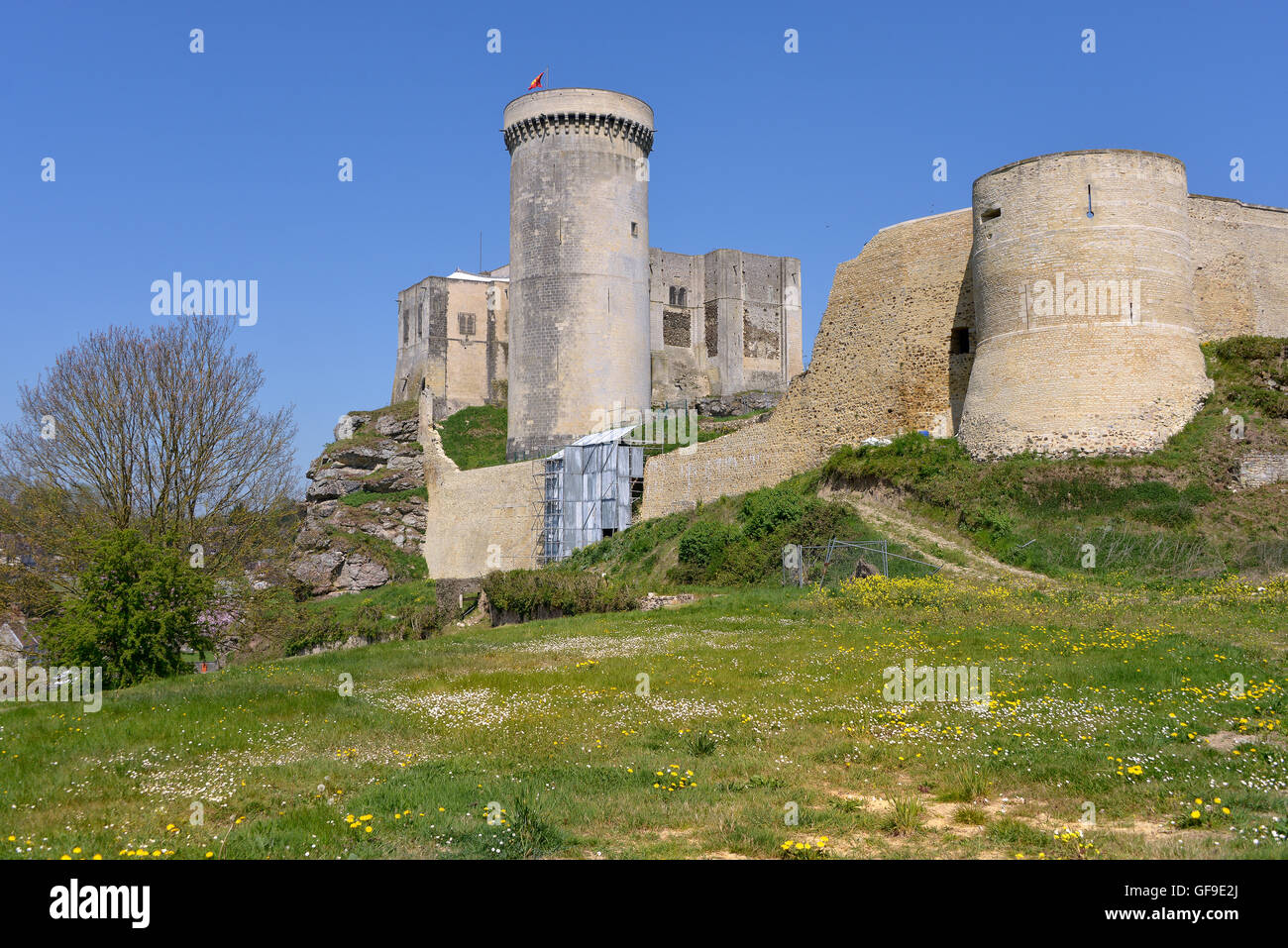 Castel di Falaise in Francia Foto Stock