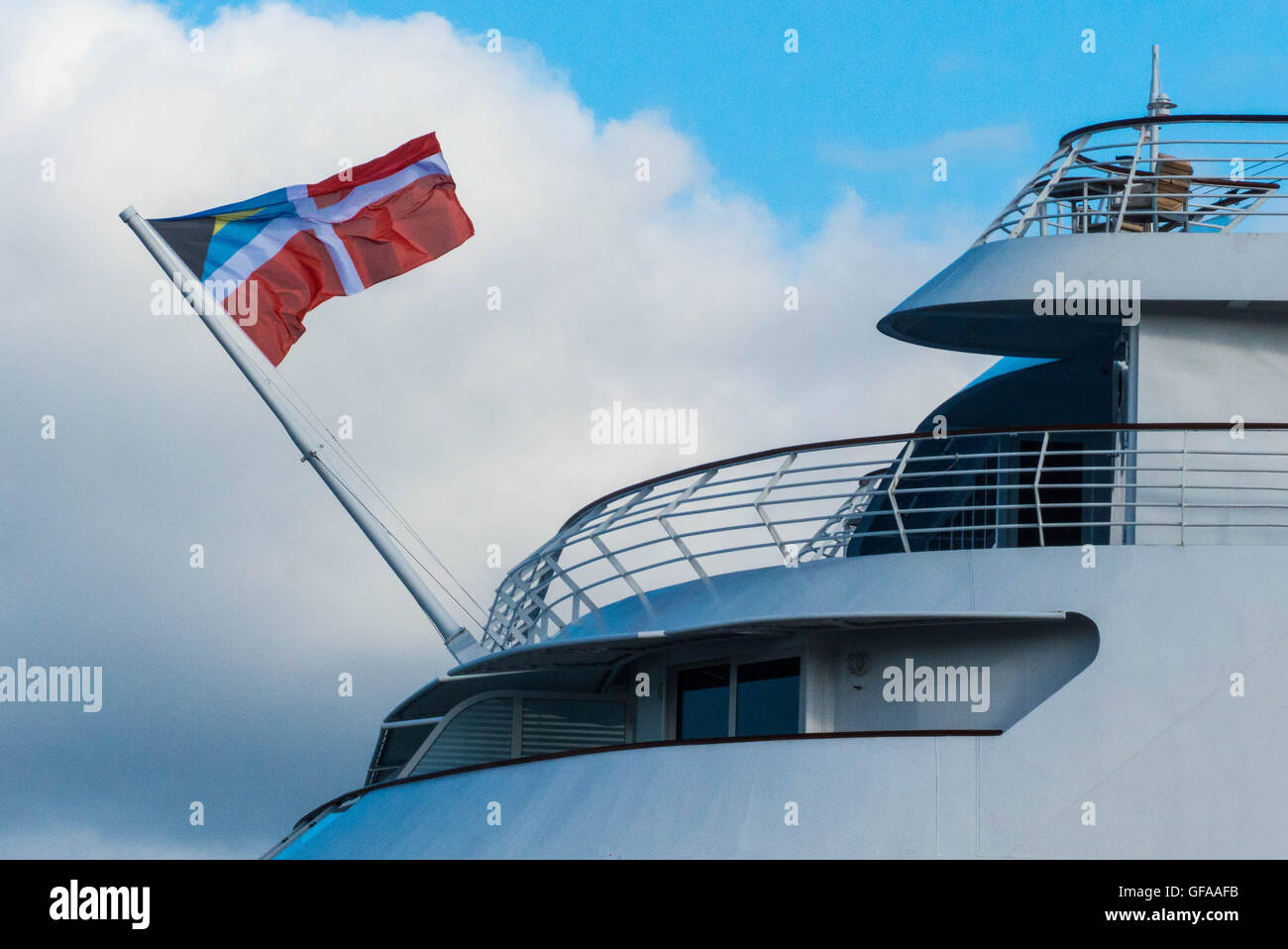 La linea di crociera al dock,Stoccolma Svezia Foto Stock