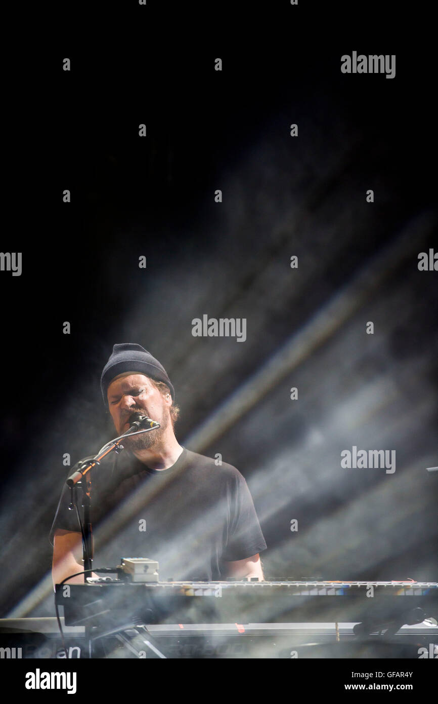 Charlton Park, Regno Unito. 29 Luglio, 2016. John Grant suona al festival Womad, 29 luglio 2016. Credito: Adam Gasson/Alamy Live News Foto Stock