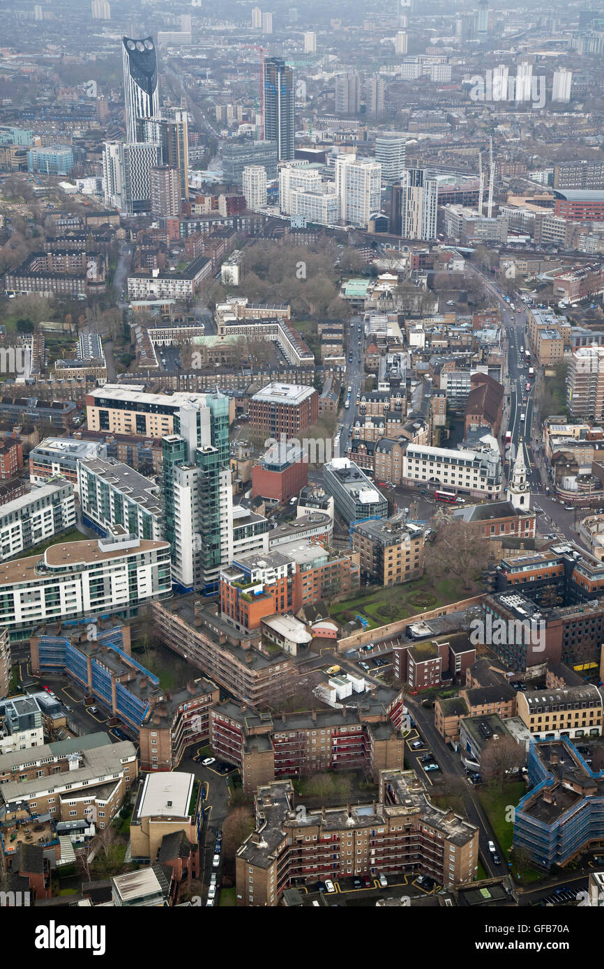 Vista di sud Londra Foto Stock