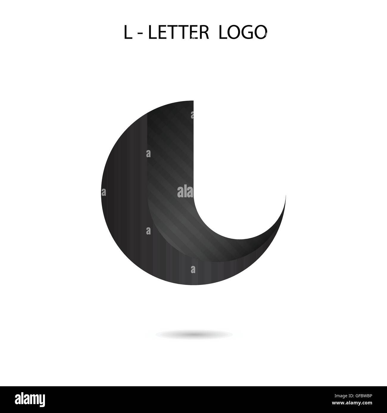 Creative L-lettera astratta icona logo design.L-alphabet simbolo.illustrazione vettoriale Illustrazione Vettoriale