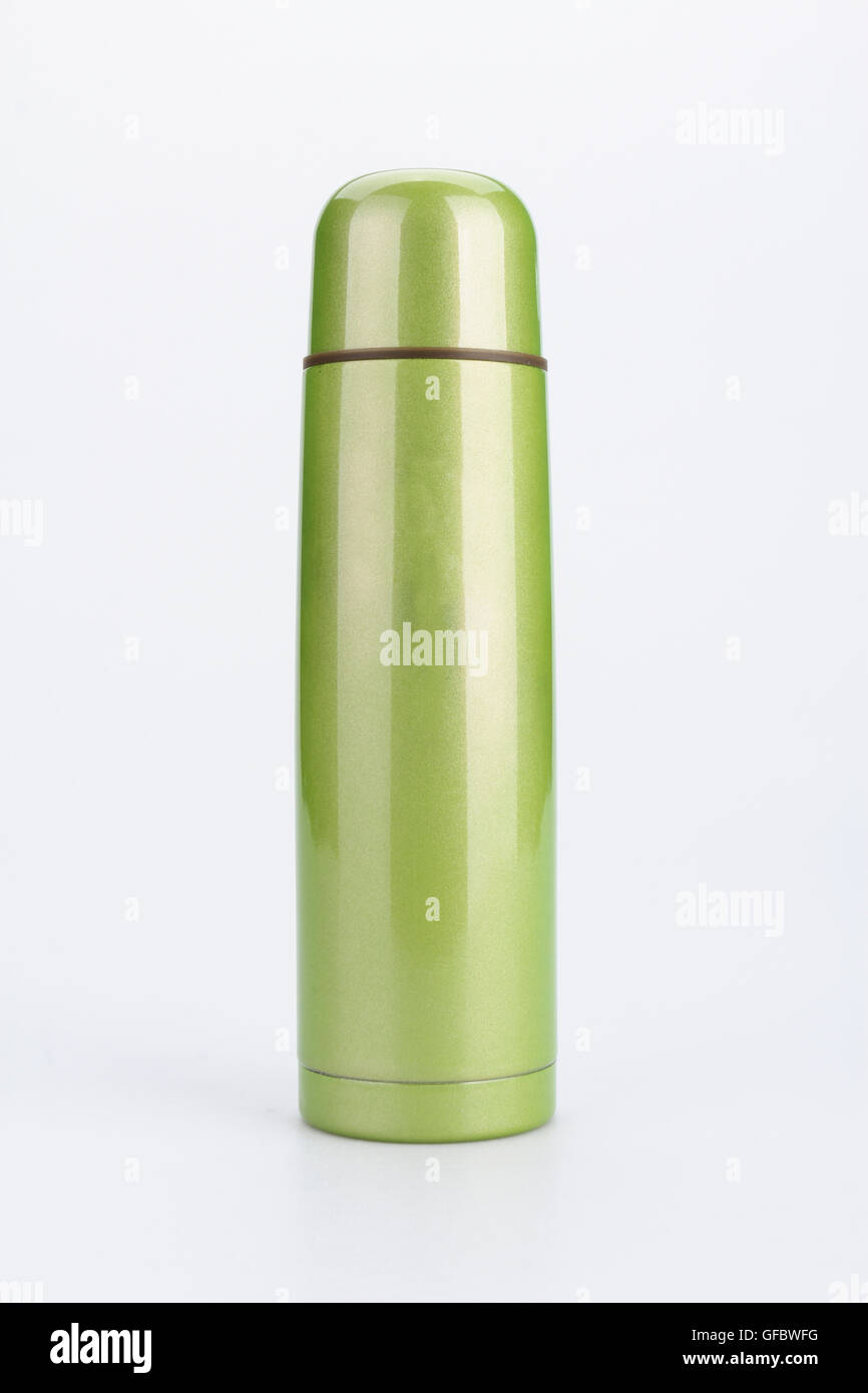 Flash Thermos isolati su sfondo bianco Foto Stock