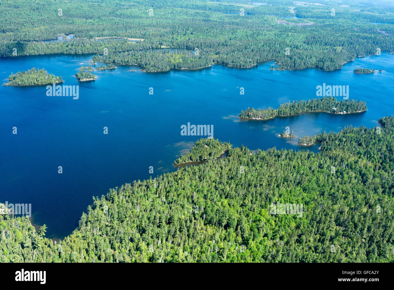 Campagna ontario canada natura vedute aeree lake forest Foto Stock