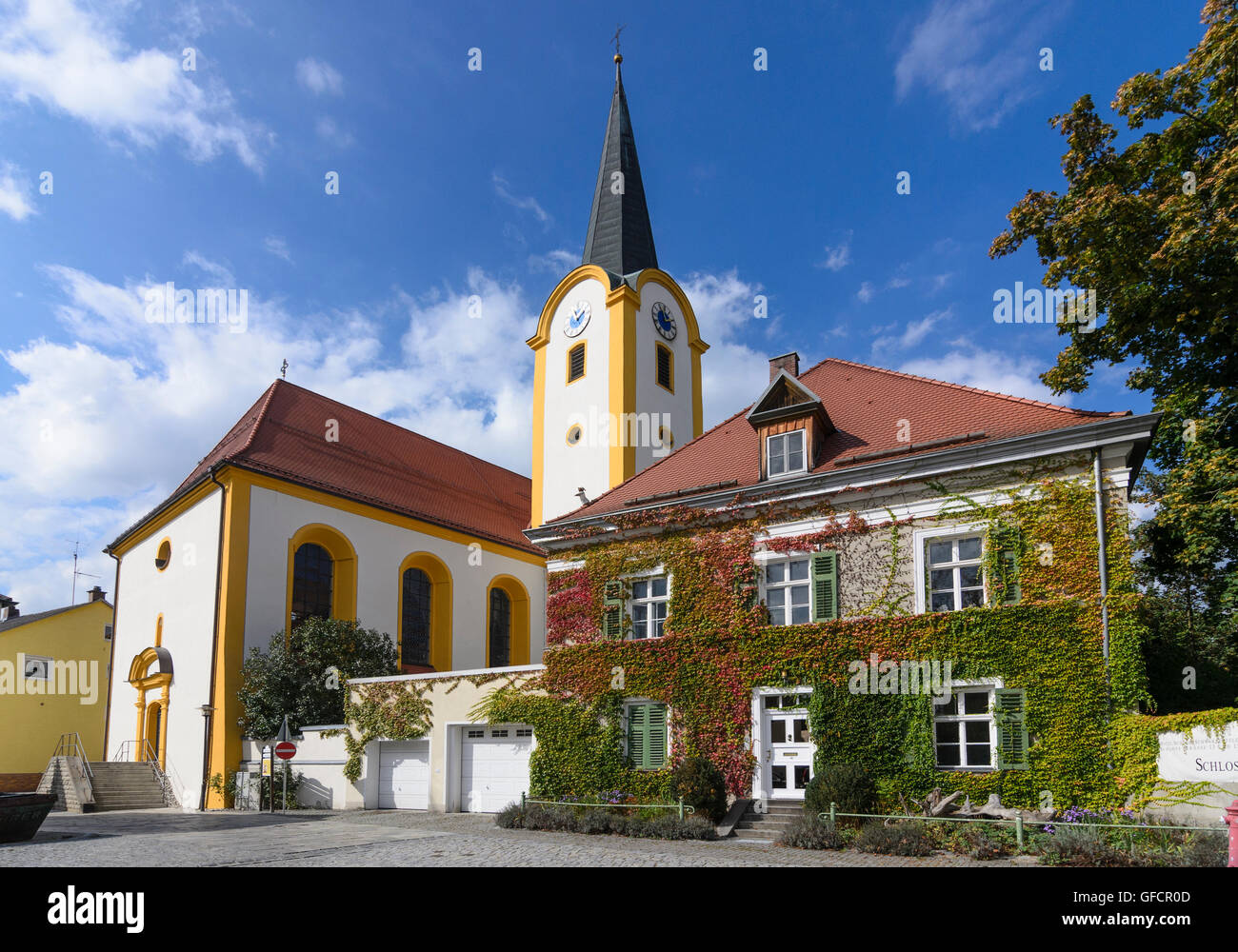 Schwarzenfeld: vecchia chiesa, in Germania, in Baviera, Baviera, Oberpfalz, Palatinato superiore Foto Stock