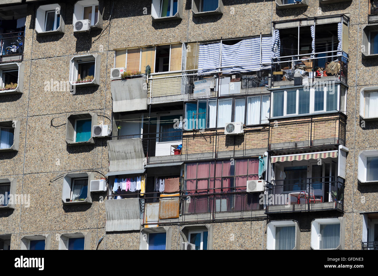 Beograd, Belgrado: appartamento in alto edificio residenziale, torre, Serbia, , Foto Stock