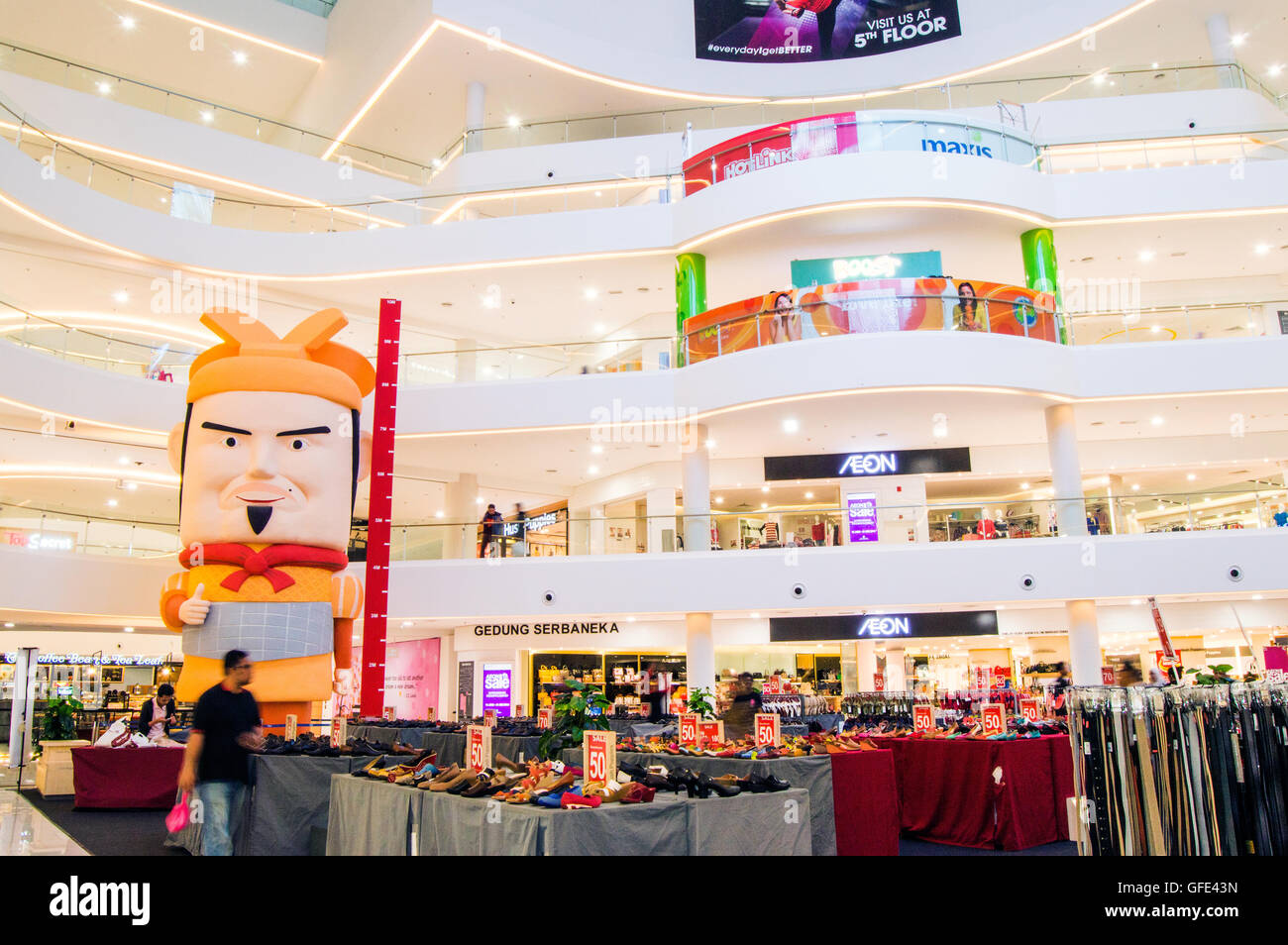 Interno, Quill City Mall, Jalan Sultan Ismail, Kuala Lumpur, Malesia Foto Stock