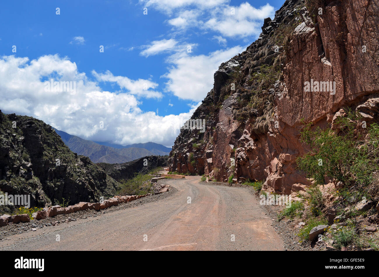 Ruta 40 nella Cuesta de Miranda. La Rioja. Argentina Foto Stock