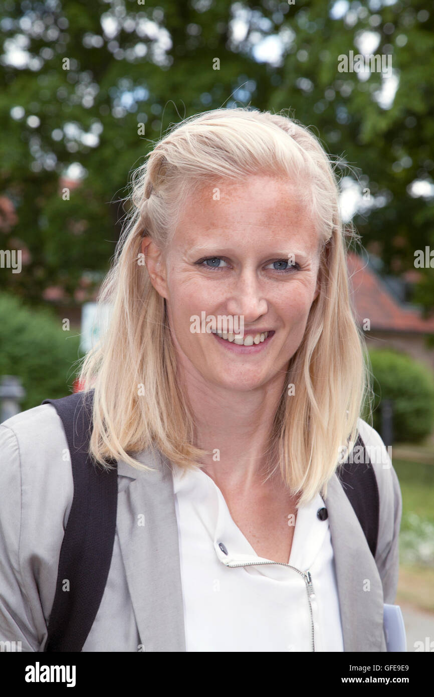 CAROLINA KLÜFT heptathletes svedese di atletica leggera con grande successo attivo Foto Stock