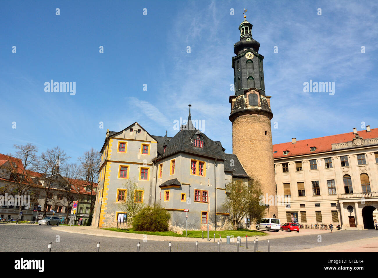 Vista di Stadtschloss Weimar Foto Stock