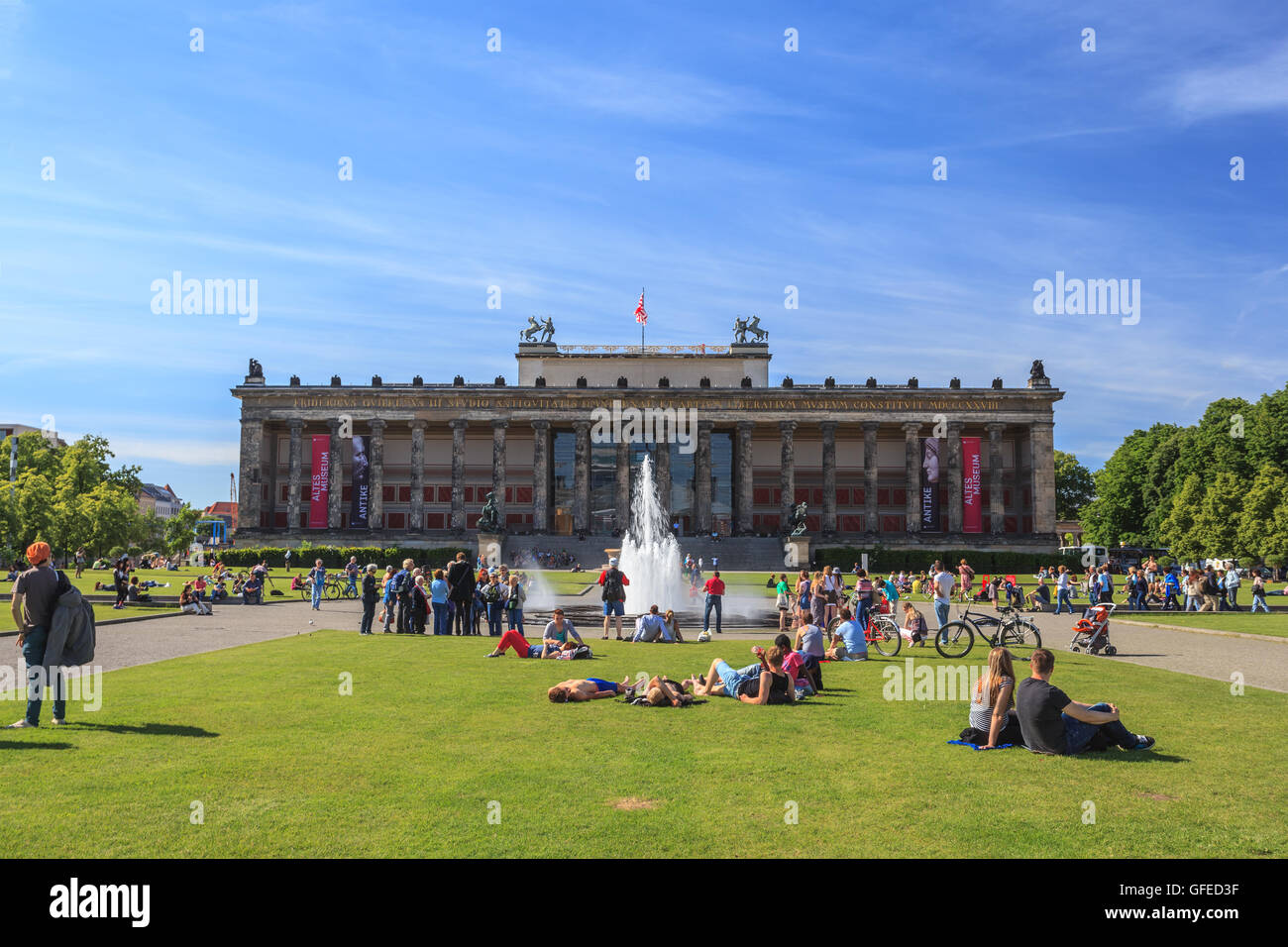 Altes Museum di Berlino, Germania Foto Stock