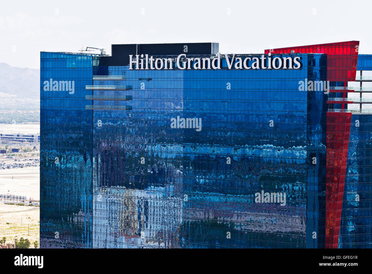 Las Vegas - Circa il luglio 2016: Hilton Grand Vacations ubicazione. Hilton è un marchio globale di full-service alberghi III Foto Stock