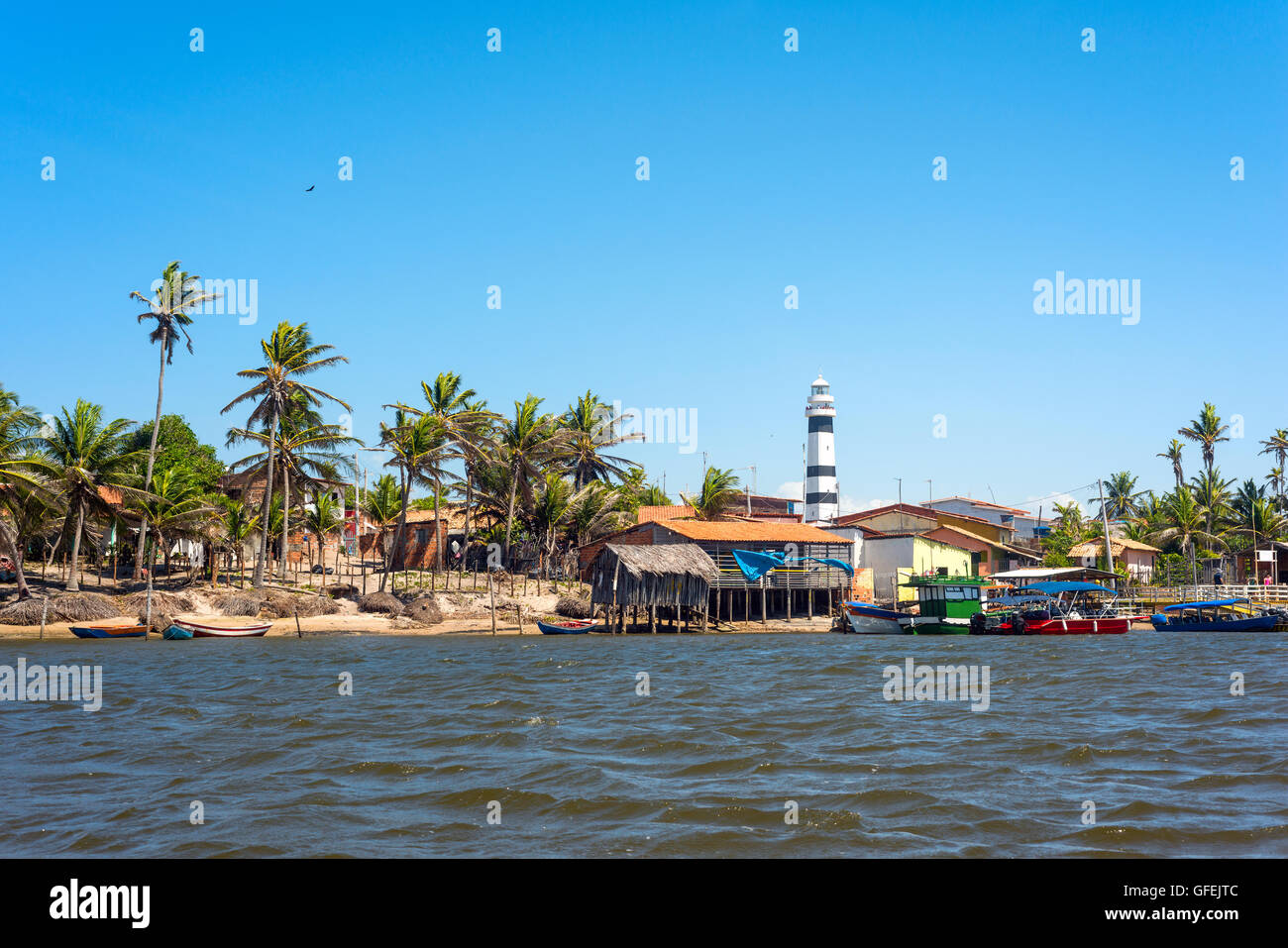 Cabure faro al Lencois Maranheses Parco Nazionale Foto Stock