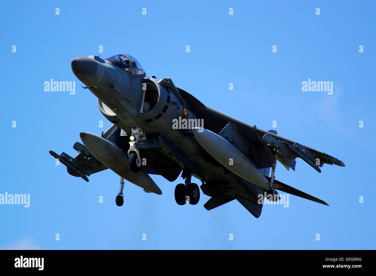 Marina spagnola BAe Harrier a Farnborough Foto Stock