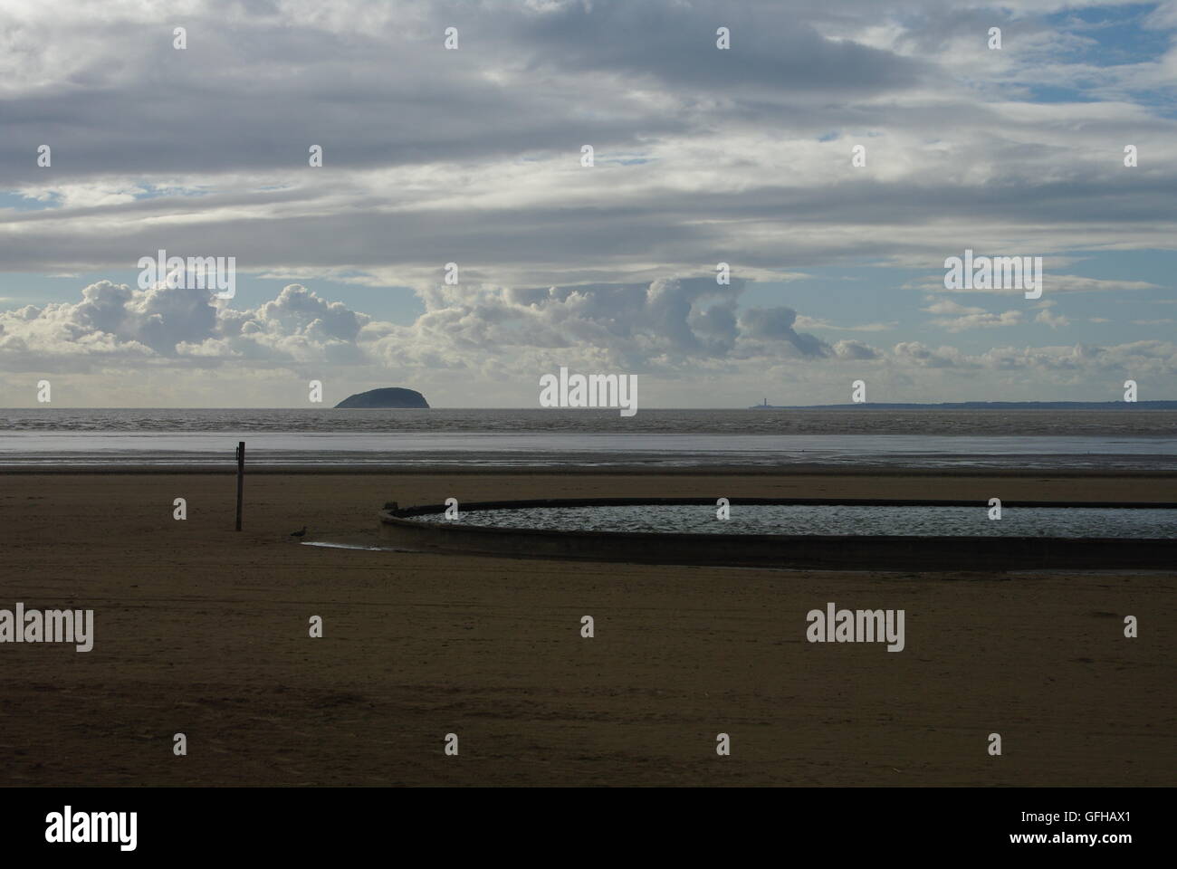 Ripida Holm Island, da Weston Super Mare, Somerset Foto Stock