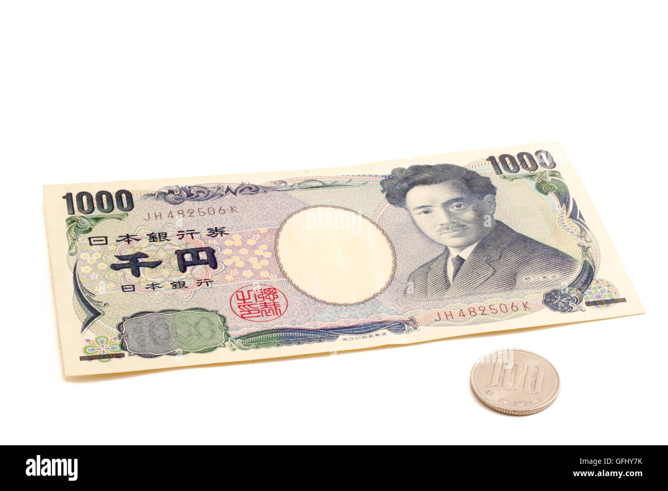 10 % tasso fiscale sulla valuta giapponese Foto Stock