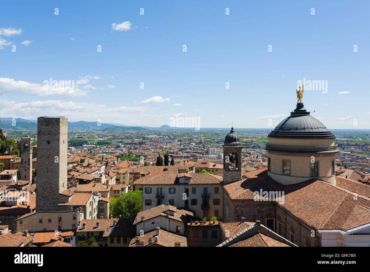 Bergamo centro città Foto Stock