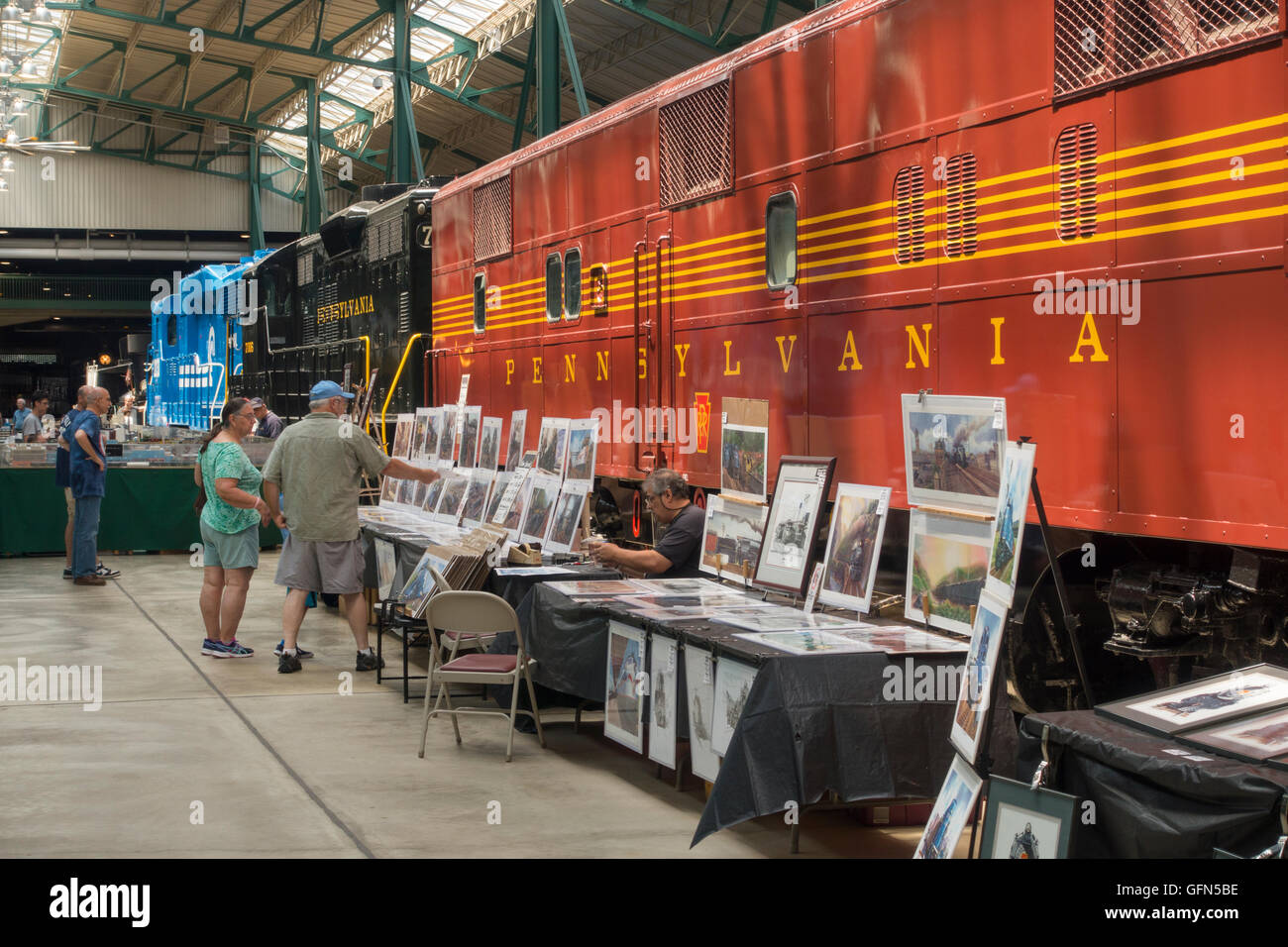 Railroad Museum of Pennsylvania Strasburgo PA Foto Stock