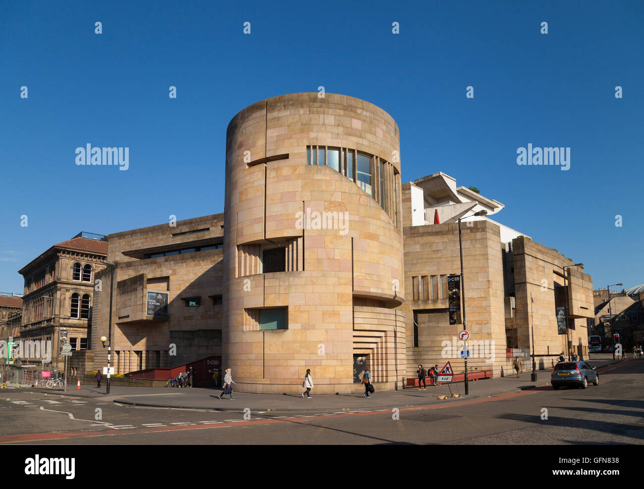 Vista esterna del museo nazionale della Scozia, Edimburgo. Foto Stock