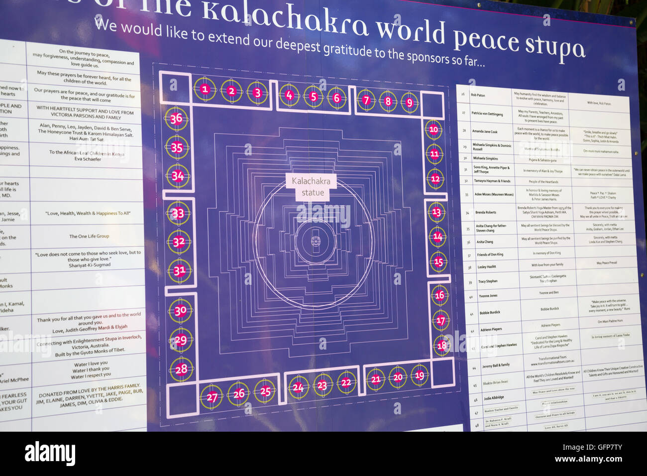 Il castello di cristallo in Mullumbimby vicino a Byron Bay, Nuovo Galles del Sud, Australia Foto Stock