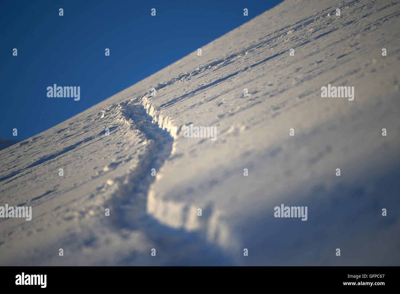 Neve in sale come City, Stati Uniti d'America Foto Stock