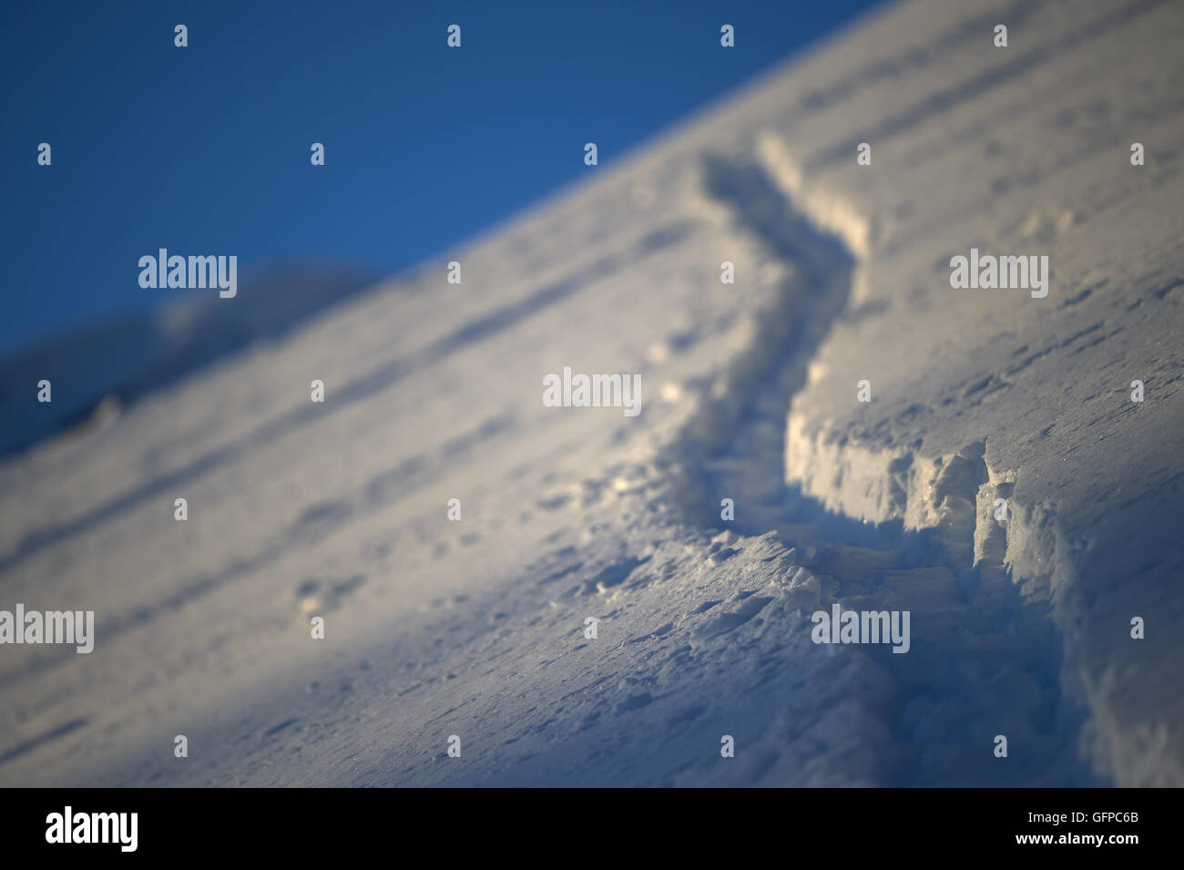 Neve in sale come City, Stati Uniti d'America Foto Stock