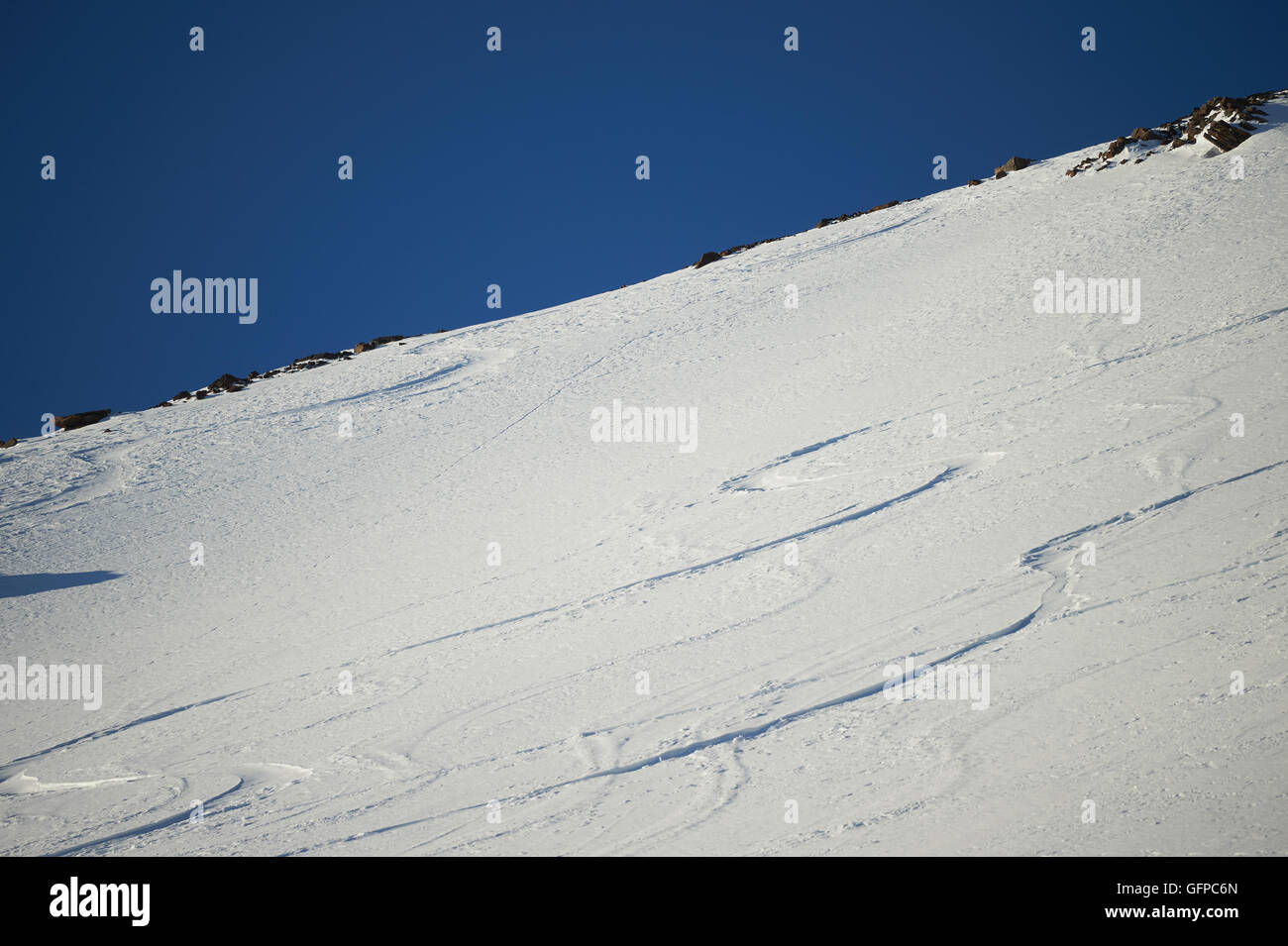 Neve in sale come City, Stati Uniti d'America Foto Stock