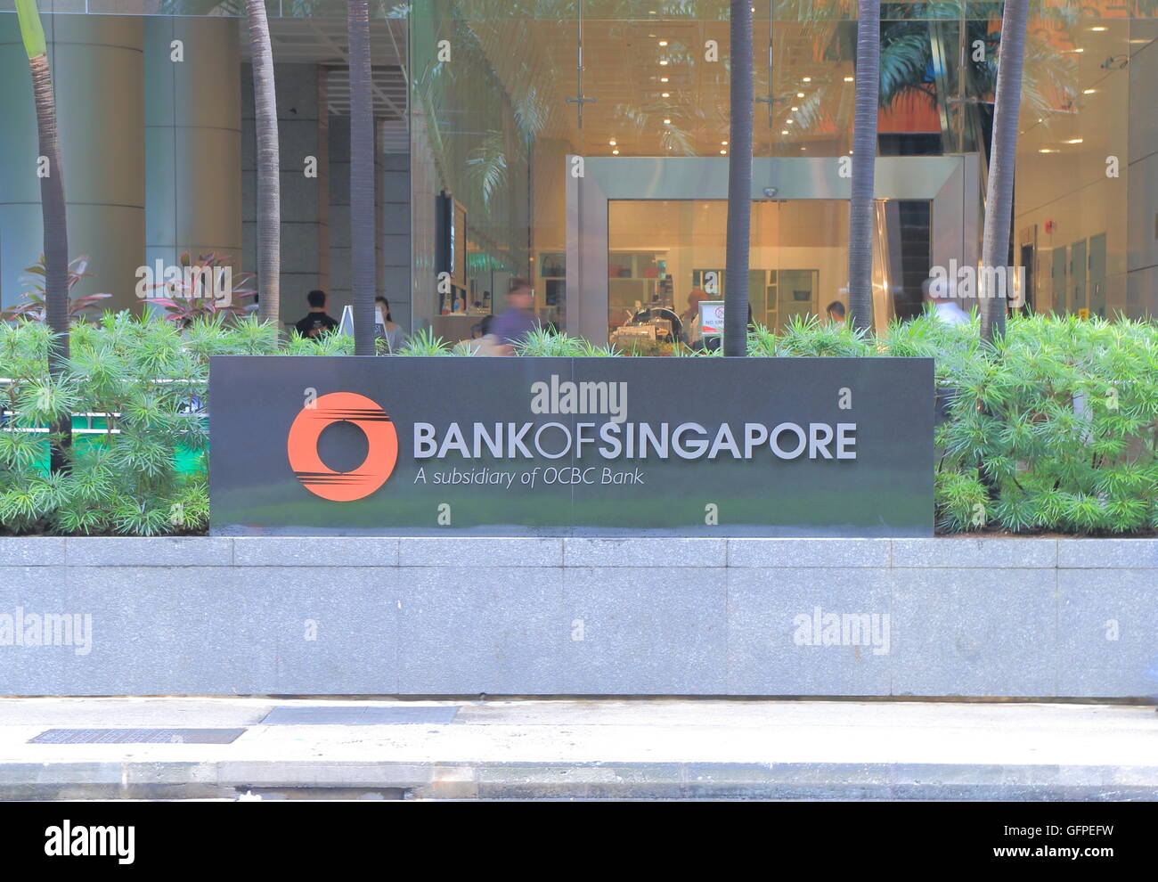 Banca di Singapore, Singapore in base private banking braccio di OCBC Bank. Formalmente conosciuto come ING Asia banca privata. Foto Stock
