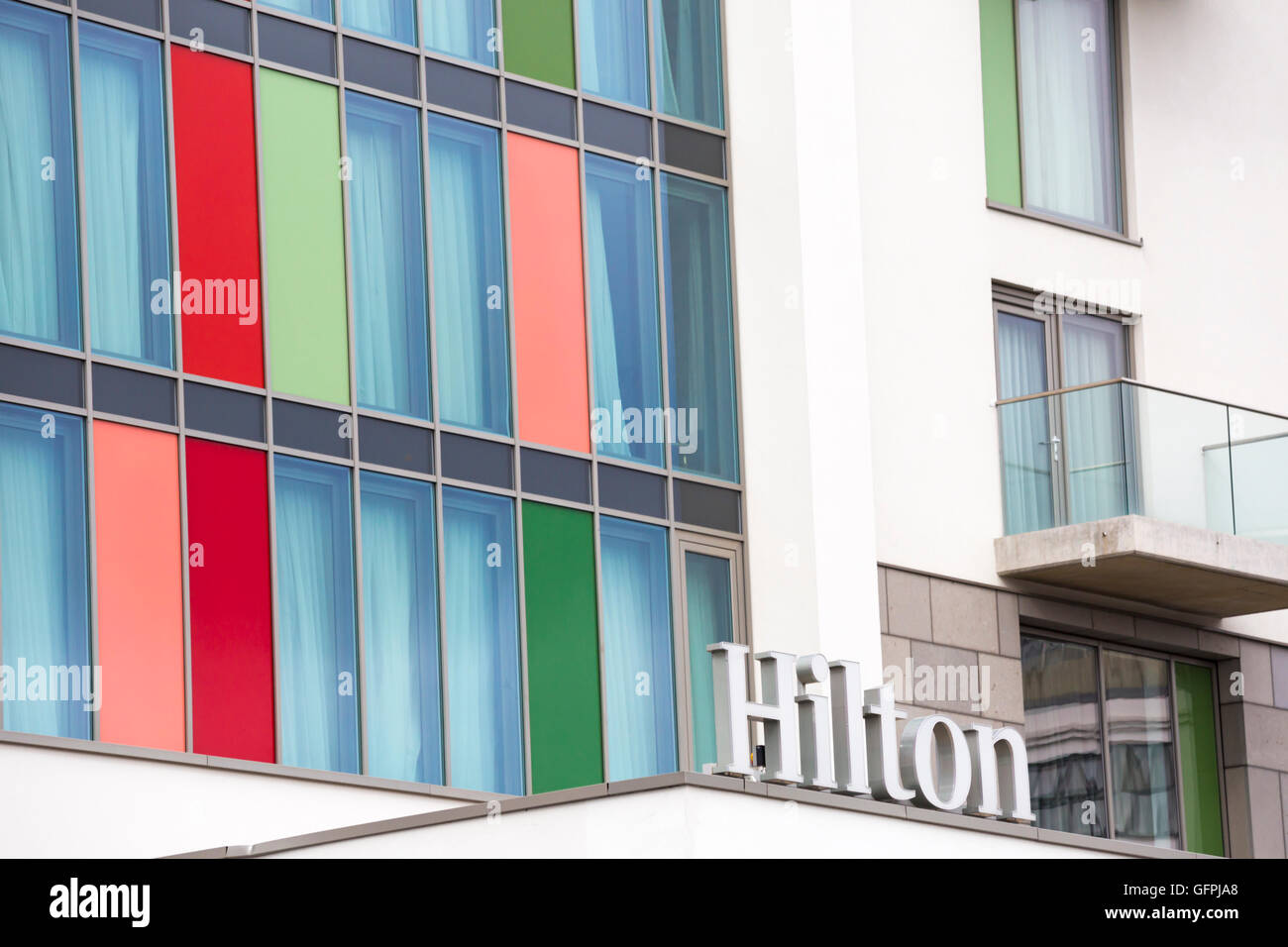 Aperto recentemente Hilton Hotel alla Terrazza Road, Bournemouth in luglio Foto Stock