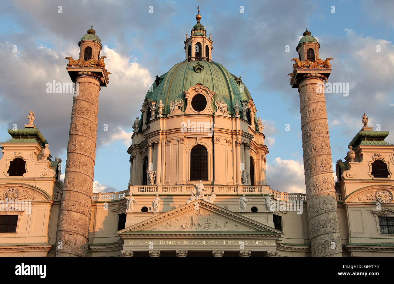 MUYU Magnete 3D Chiesa Di San Carlo Vienna - Souvenir Viaggio Austria 6,5x6 Cm
