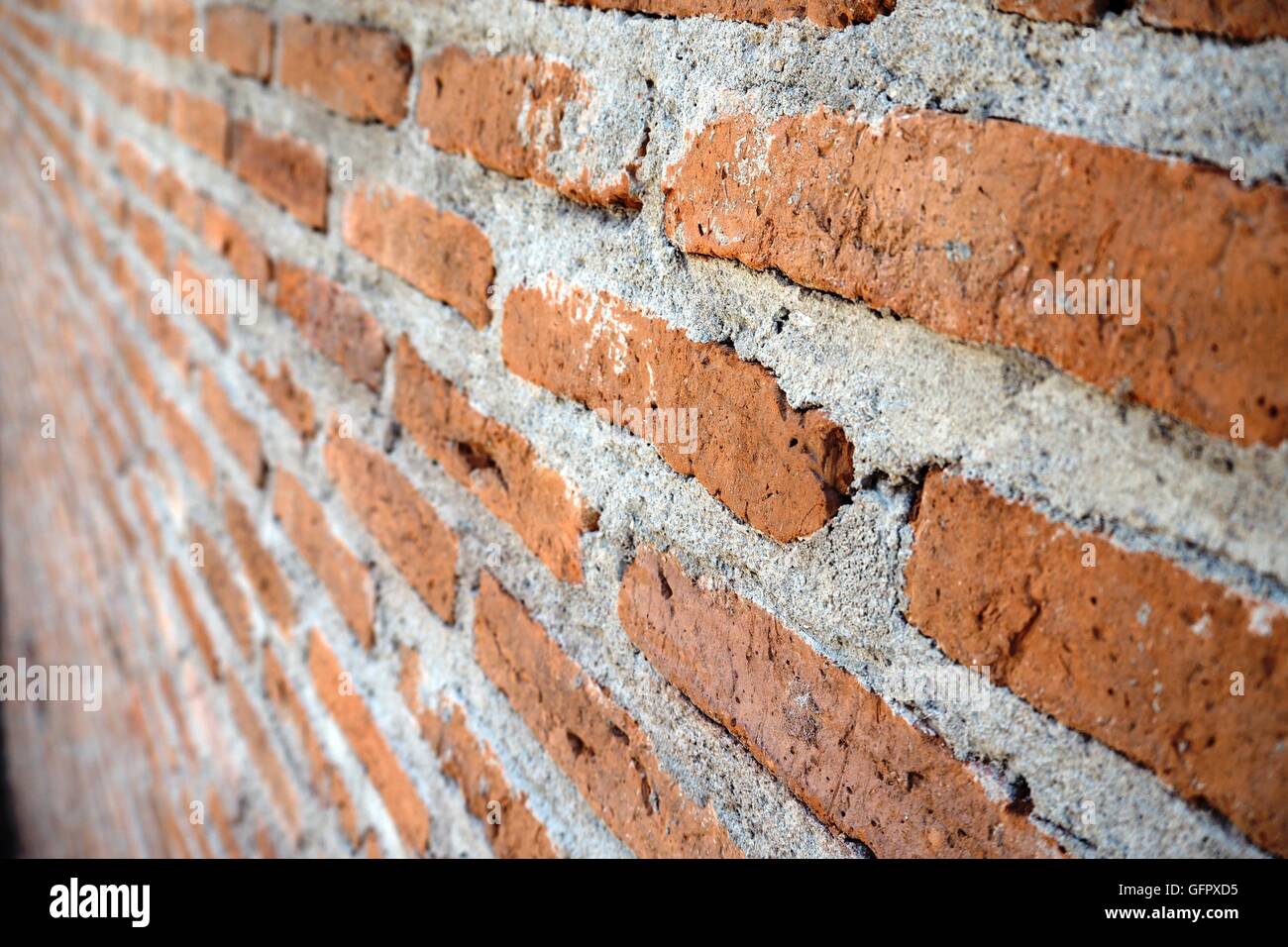 Muro di mattoni di sfondo Foto Stock