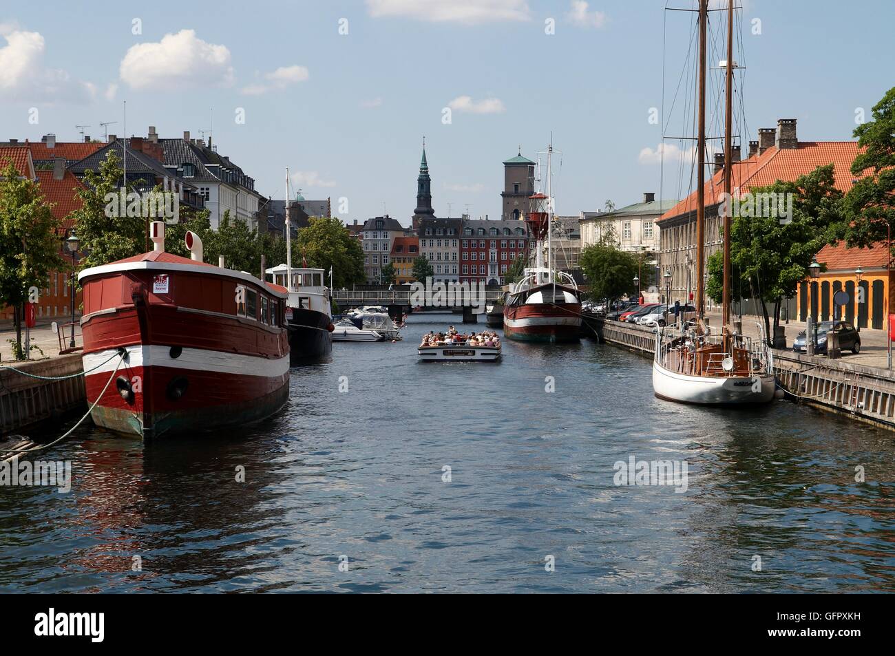 Christianshavn, Copenhagen, Danimarca Foto Stock
