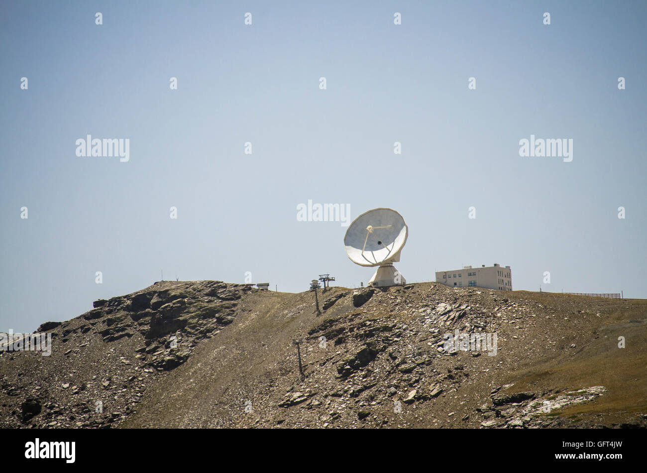 Osservatorio per la radioastronomia, radio telescopio, spagnolo Sierra Nevada, Granada, Andalusia, Spagna. Foto Stock