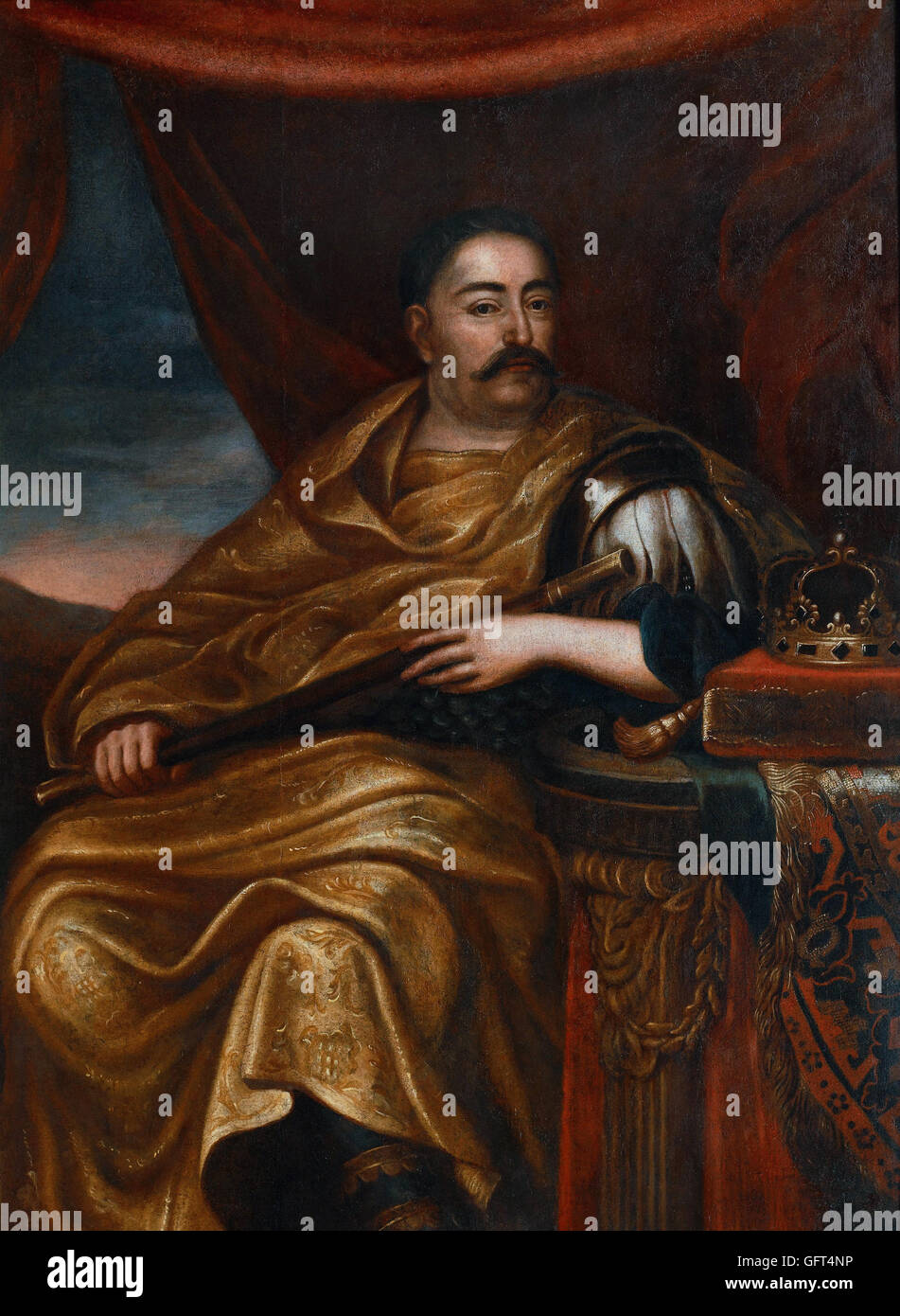 Jan Tricius - Ritratto di Giovanni III Sobieski (1676) Foto Stock