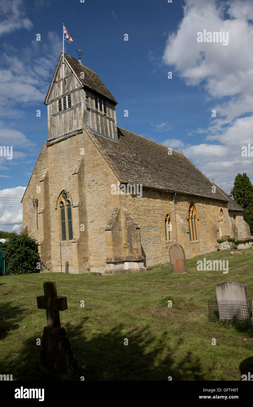 St James la grande chiesa anglicana long marston warwickshire, Regno Unito Foto Stock
