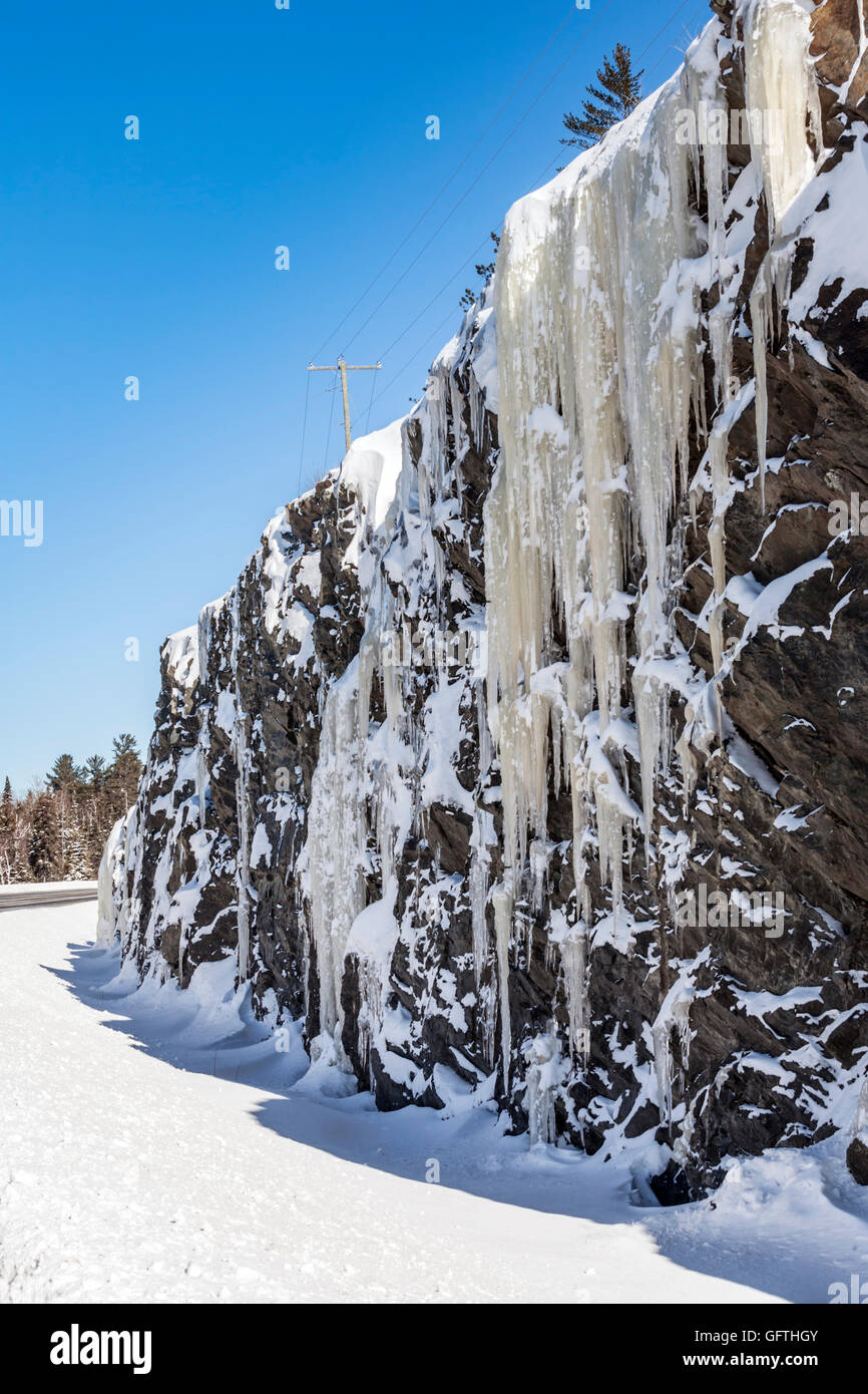 Ontario Road 11 Inverno Foto Stock