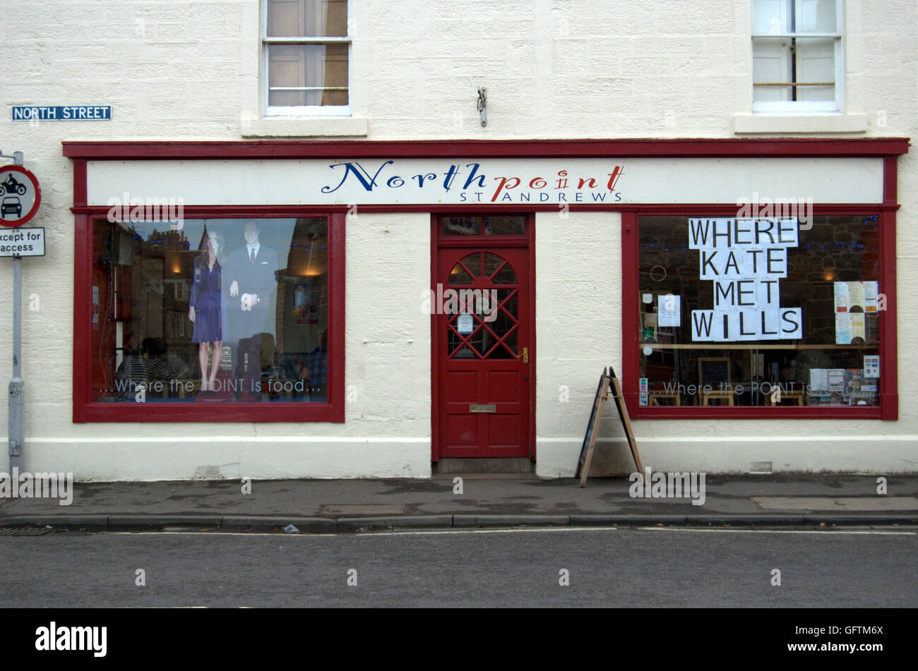 Northpoint Cafe 'Where Kate Met Wills', St Andrews, Fife Foto Stock