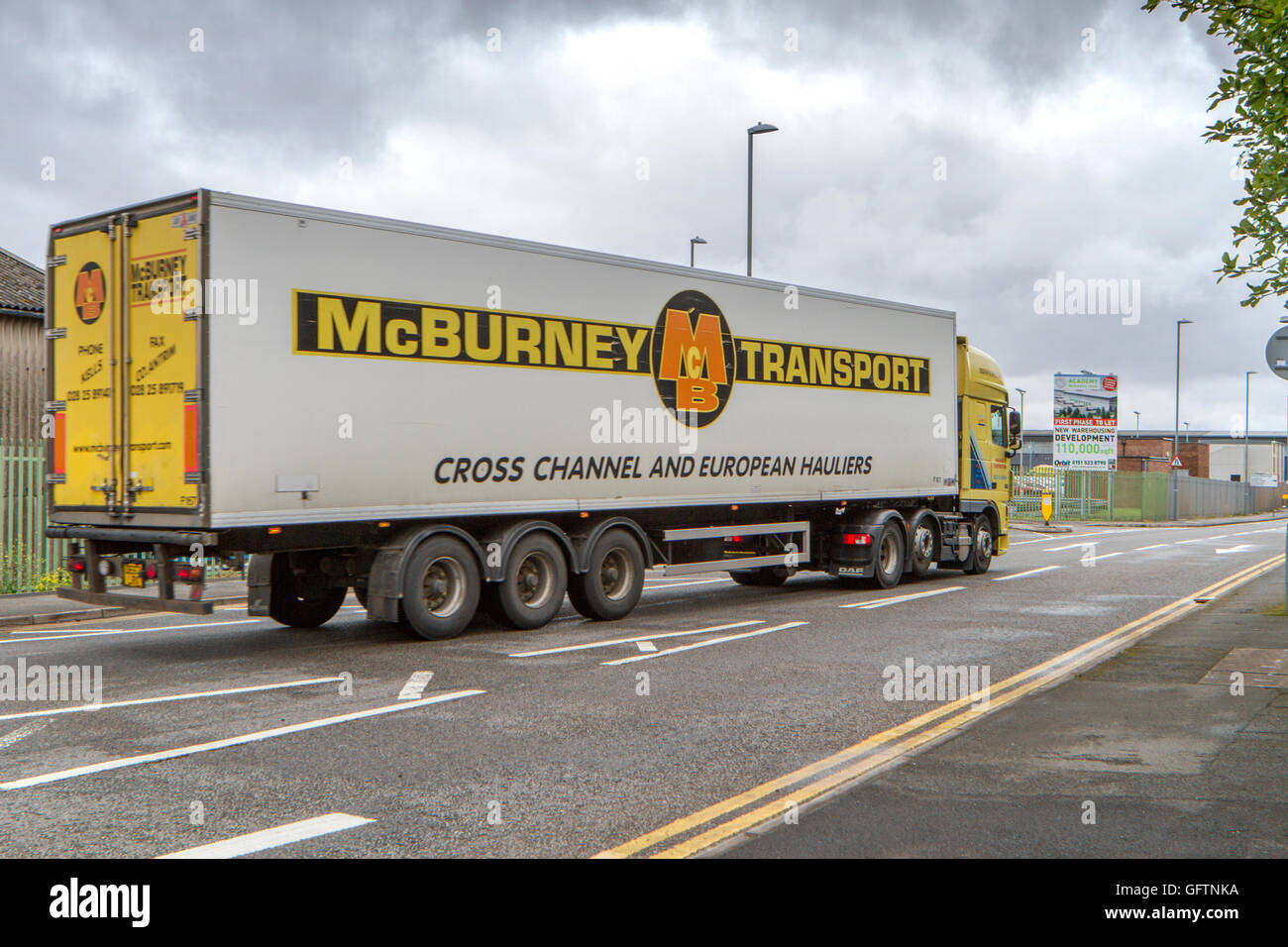 Trasporto McBurney offrendo a Liverpool, Merseyside, Regno Unito Foto Stock