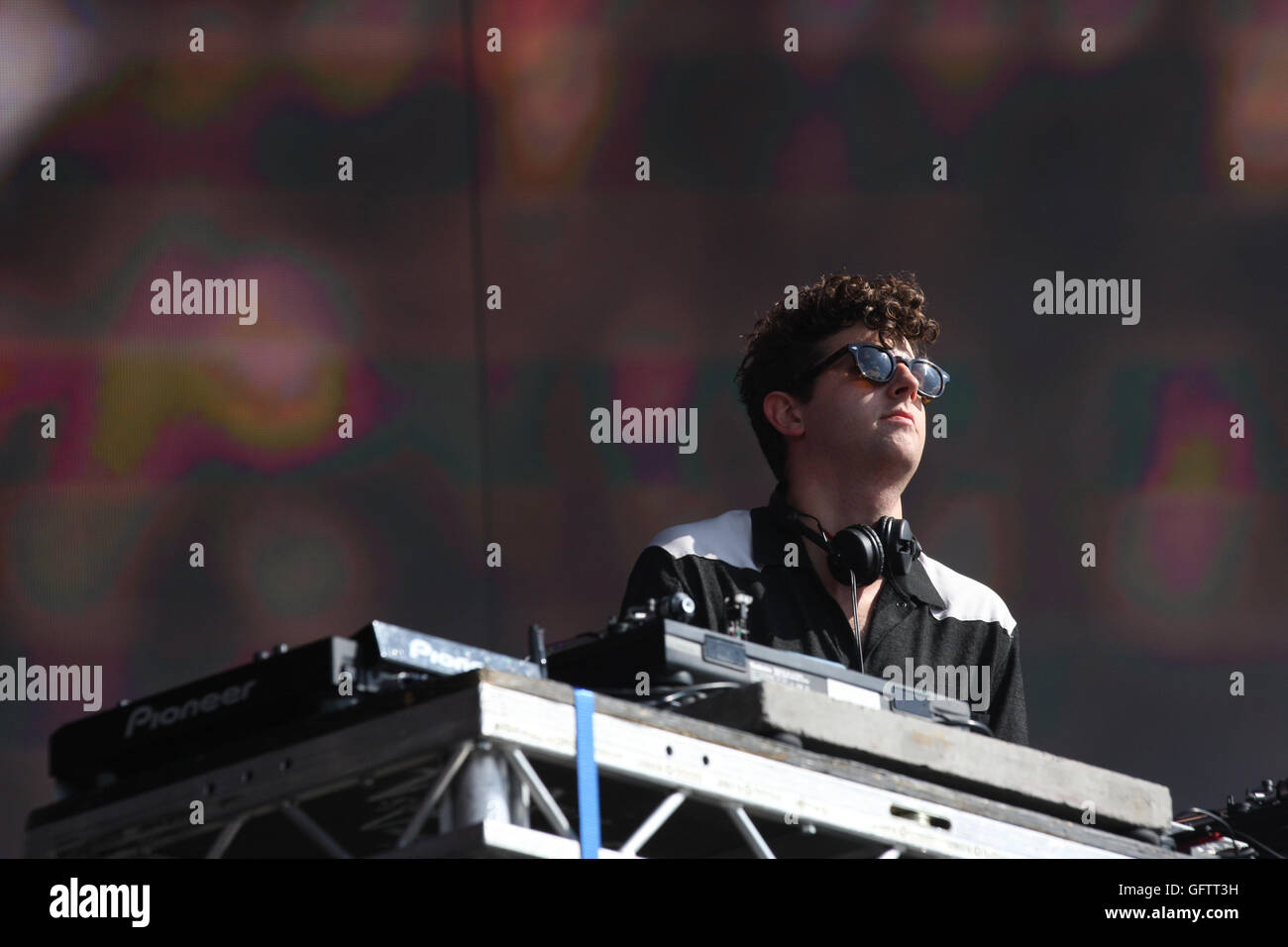 Londra - Lug 02, 2016: Jamie Smith, meglio noto con il suo nome di fase Jamie xx esegue sul palco della Barclaycard British Summer Foto Stock