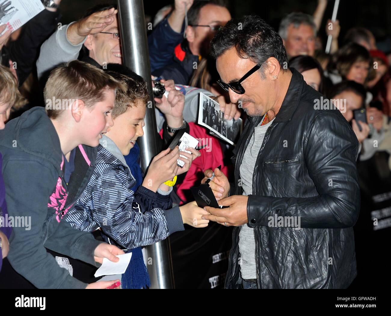 Bruce Springsteen UK screening di 'la promessa: la realizzazione delle tenebre sul bordo della città' - al BFI Southbank di Londra - Inghilterra Foto Stock