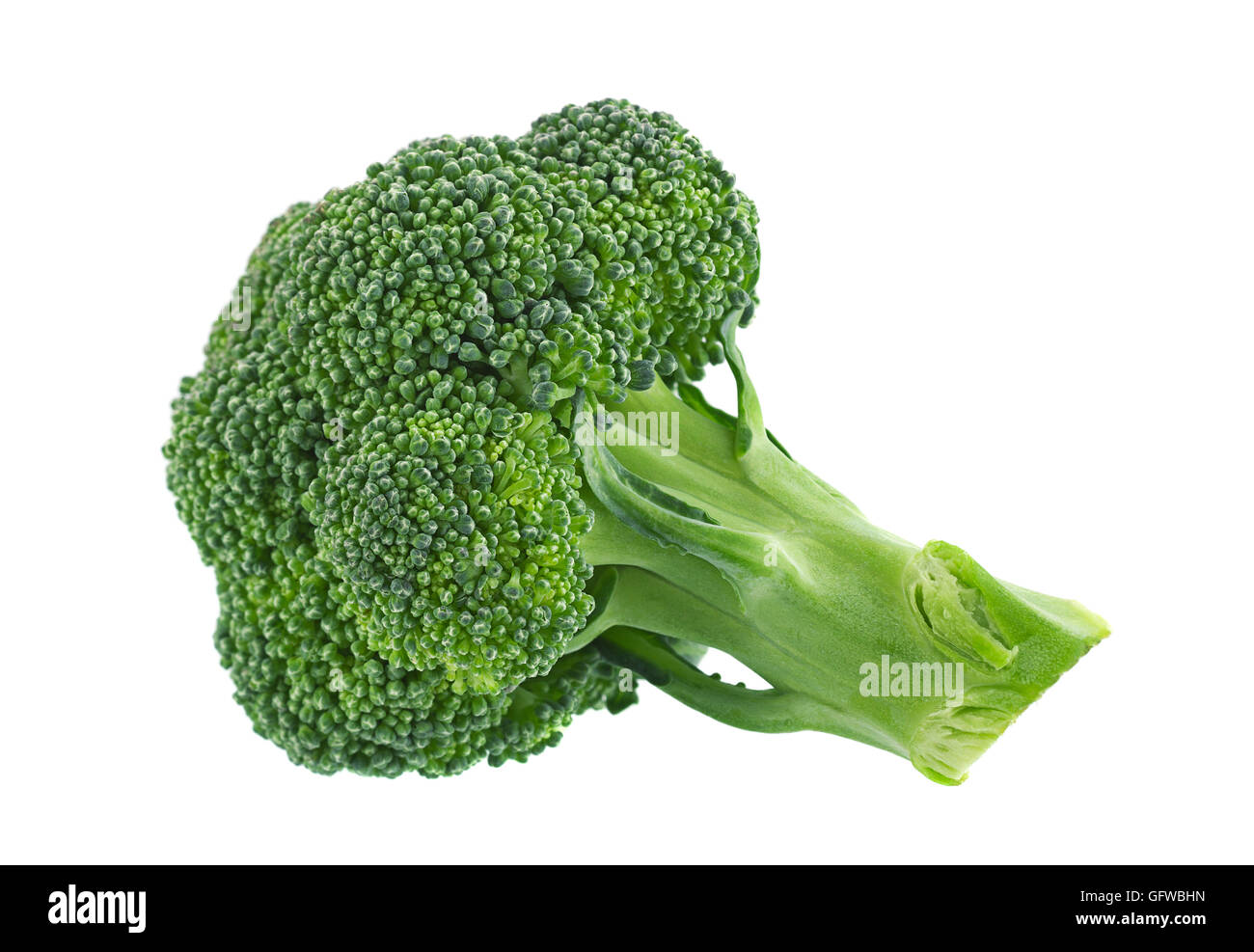Mini Cavolo broccolo ortaggio isolati su sfondo bianco Foto Stock