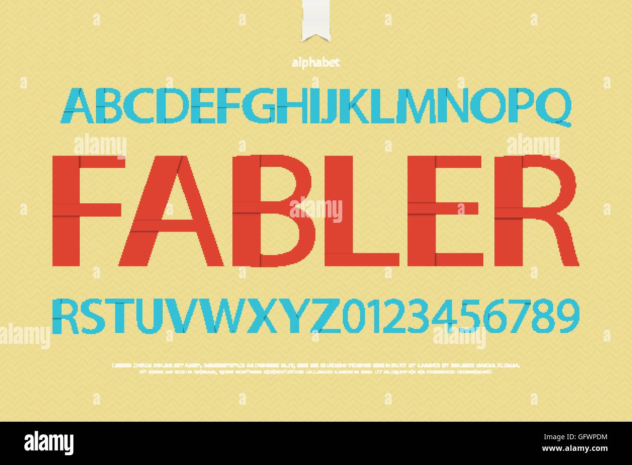 Stile origami alfabeto lettere e numeri sulla trama della carta. vettore di tipo font design. bold lettering comic book tipografica. Illustrazione Vettoriale