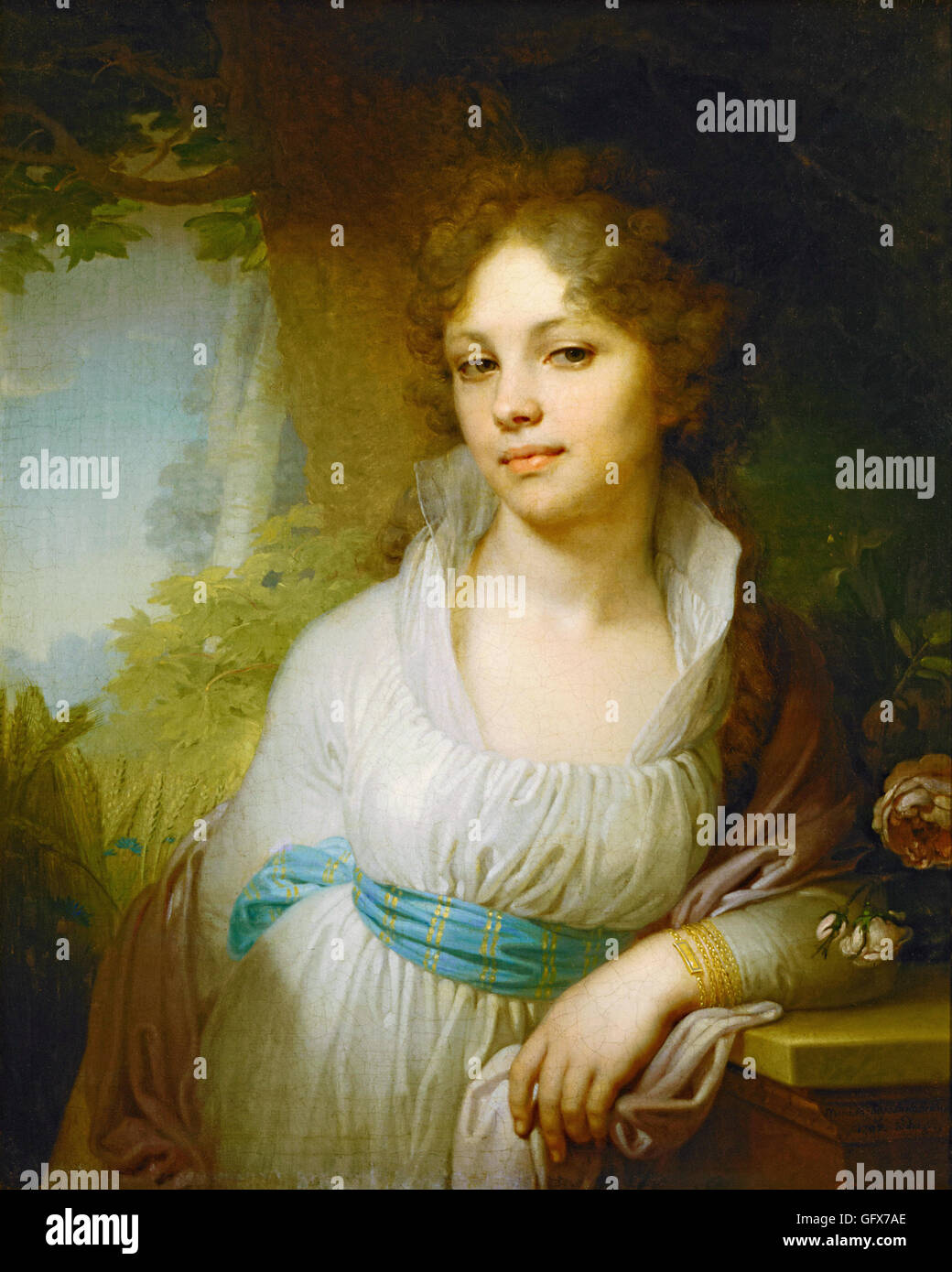 Vladimir Borovikovsky - Ritratto M.I.Lopuh Foto Stock