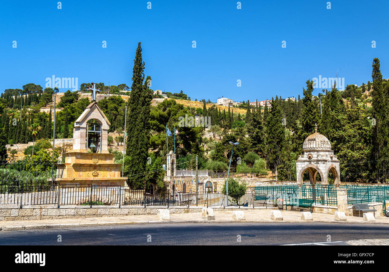 Sepolcro della Vergine Maria a Gerusalemme Foto Stock