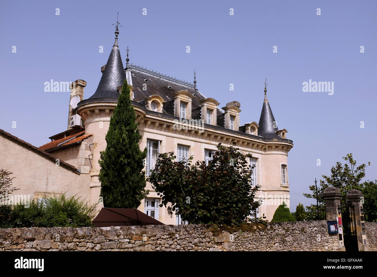 Hotel Edward in La Bastide di Monpazier è uno dei "Plus Beaux Villages de France " in Dordogne Regione Europa Foto Stock